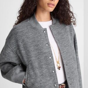 Madewell Double-faced knit bomber jacket